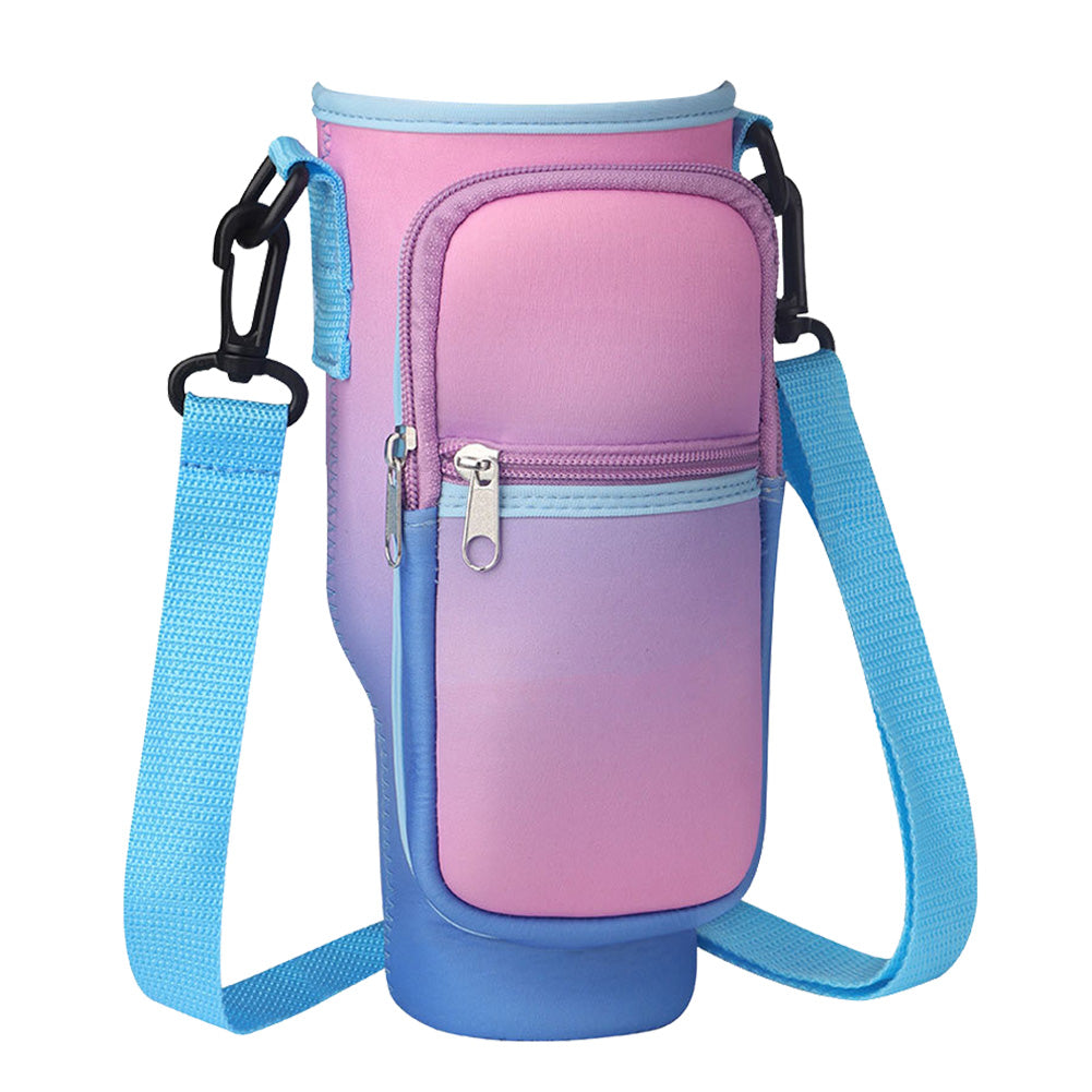 40oz Neoprene Water Bottle Carrier Bag For Stanley Quencher Cup Sleeve with Adj image 20