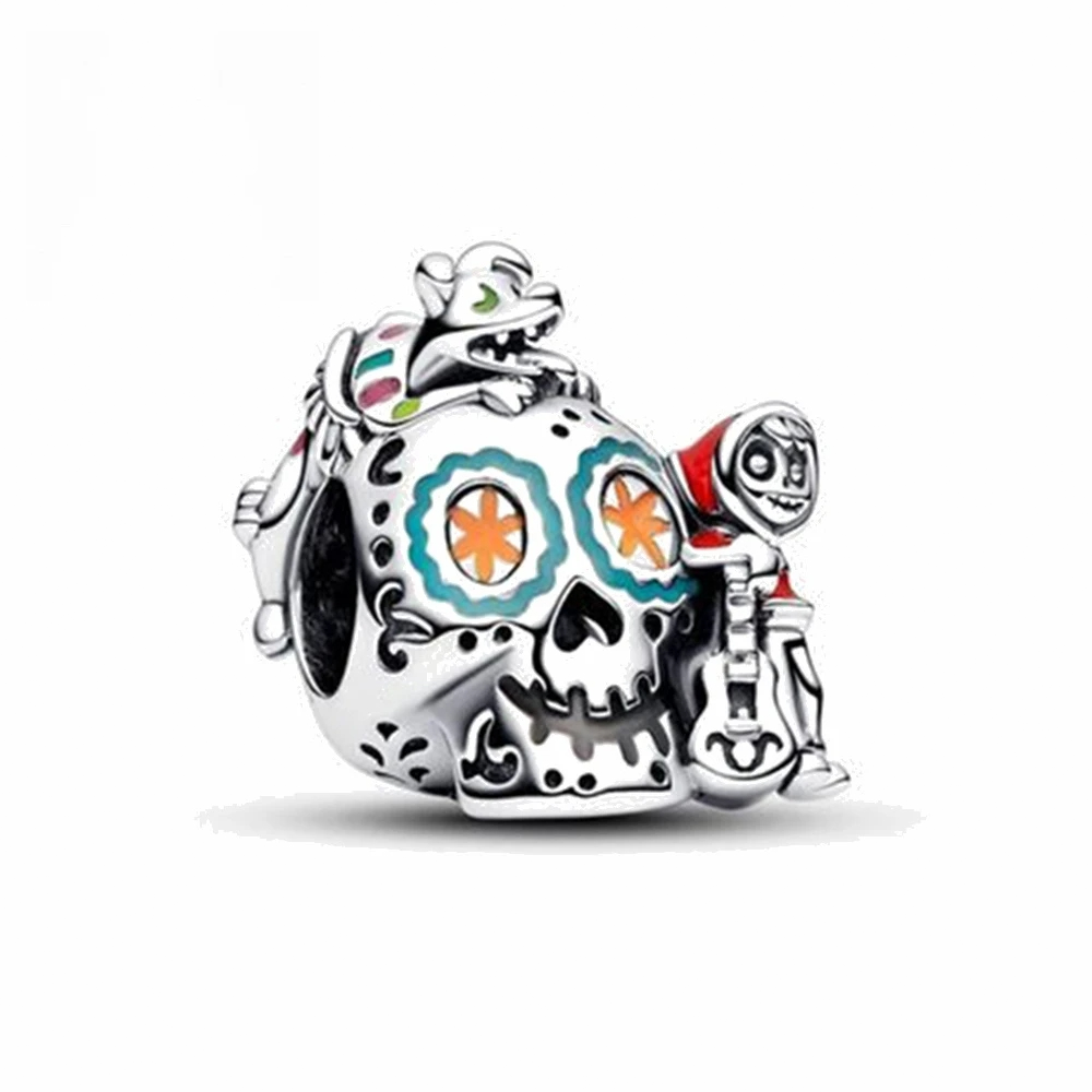 925 Silver Disney 100th Princess Pumpkin Cart Mickey Minnie Dumbo Charm Stitch image 6