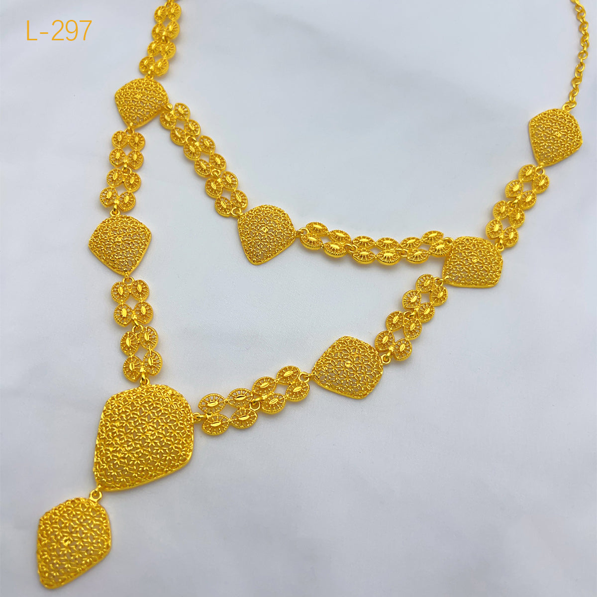 ANIID Dubai 24K Gold Color Jewelry Sets Wedding African Necklace Earrings For W image 4
