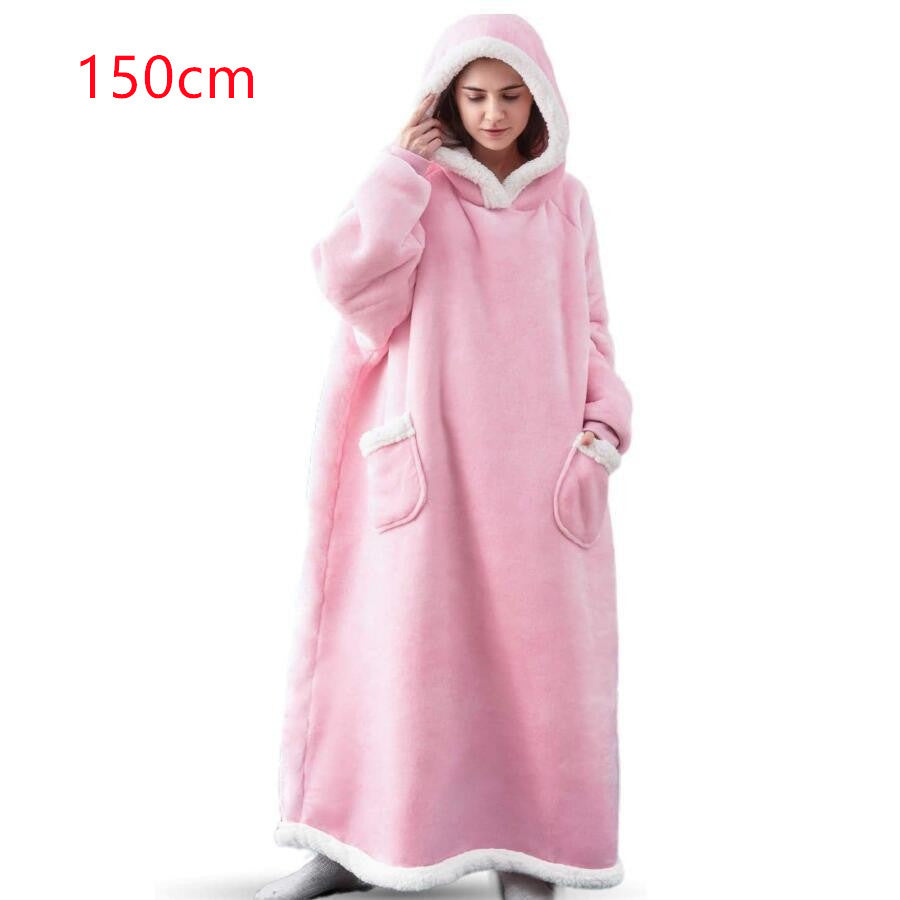 Winter TV Hoodie Blanket Winter Warm Home Clothes Women Men Oversized Pullover image 9