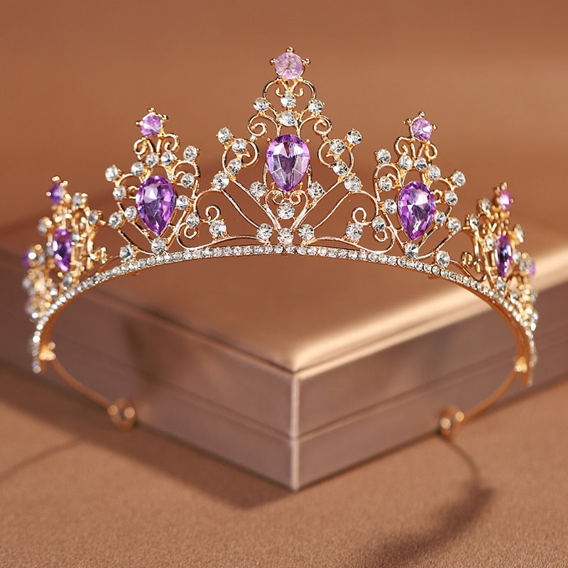 Itacazzo Bridal Headwear Gold-colour Baroque Style Mysterious Ladies' Crown For image 0