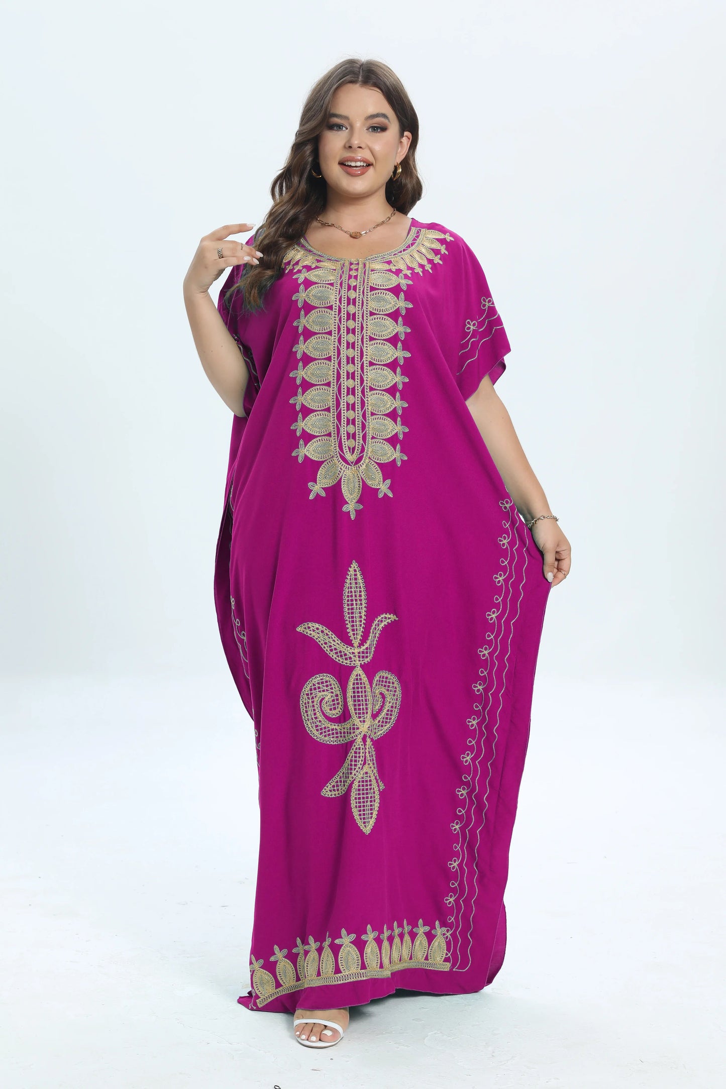 2 Pieces Set African Summer Short Sleeve Dashiki Dresses Long Maxi For Women K image 0