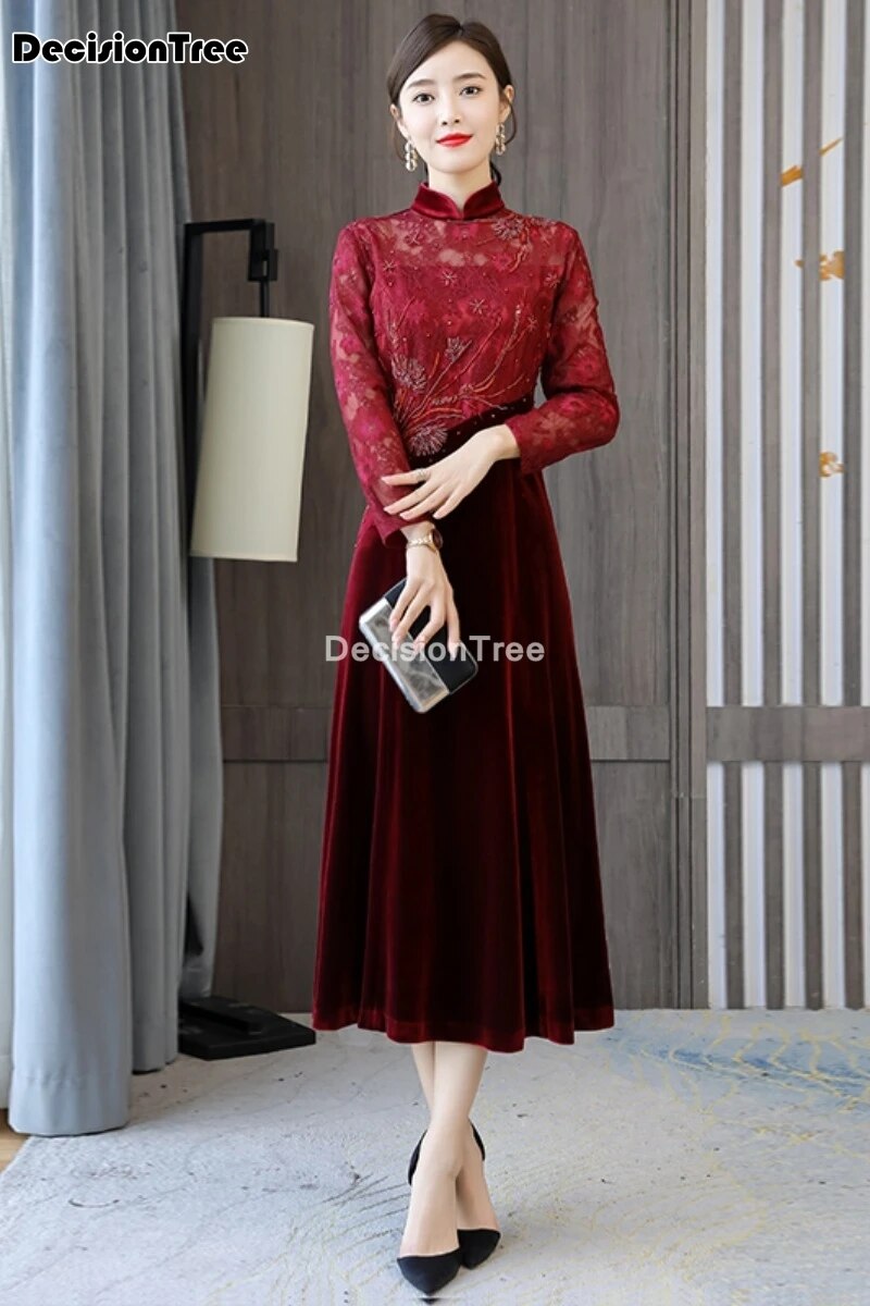 2022 oriental dress classic chinese traditional dress women qipao chinese dress image 6