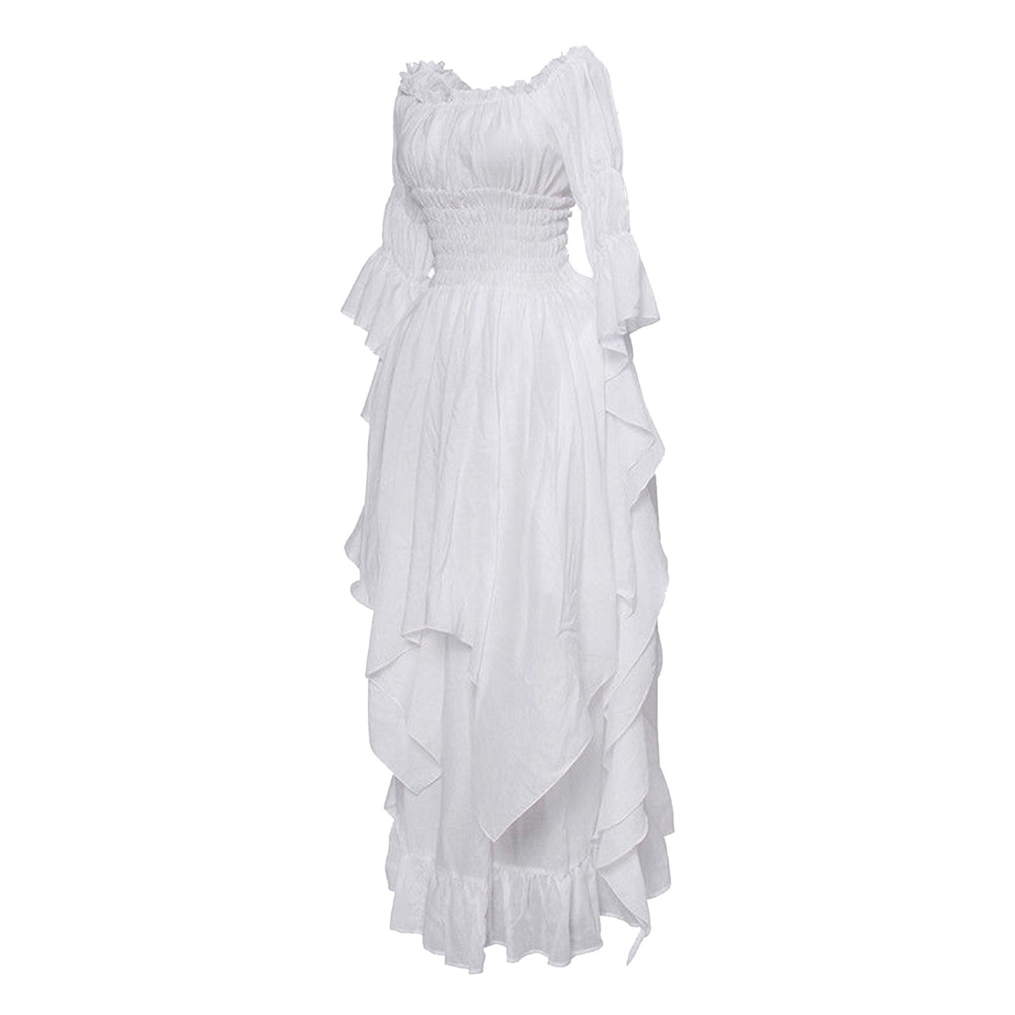Vintage Victorian Medieval Dress White Renaissance Dress Women Gothic Cosplay H image 1