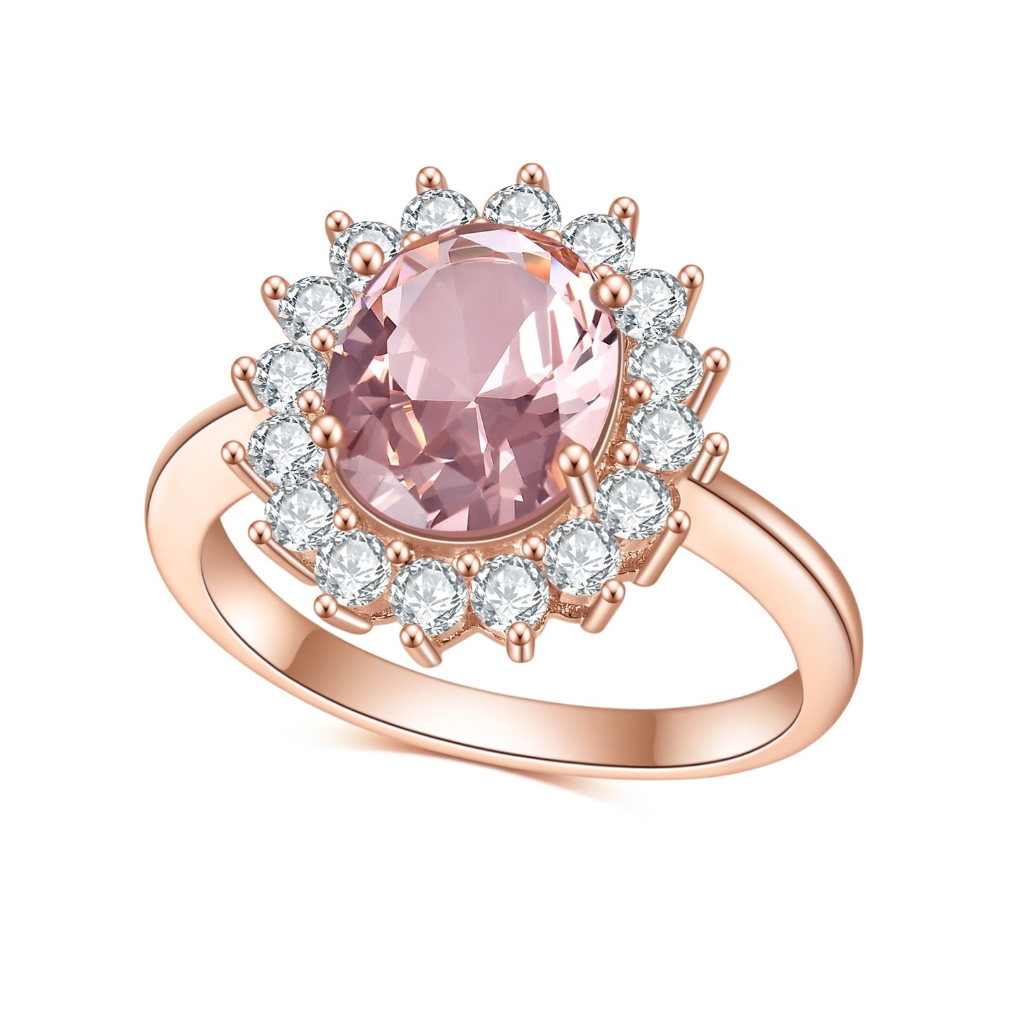 GEM'S BALLET Princess Diana Style 925 Sterling Silver Gold Filled Ring Colorful image 3