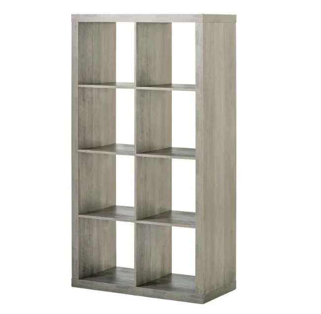8-Cube Storage Organizer, White Texture image 4