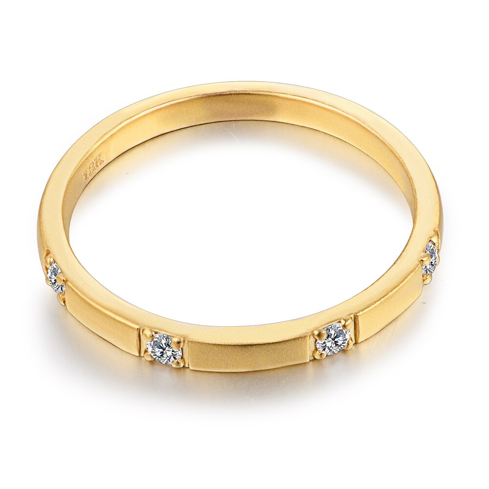 Round Cut D Color VVS1 Moissanite 18K Yellow Gold Plated Engagement image 1