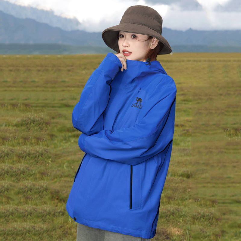 GOLDEN CAMEL Outdoor Hiking Jackets for Men Three-in-One Waterproof Fleece Jack image 10