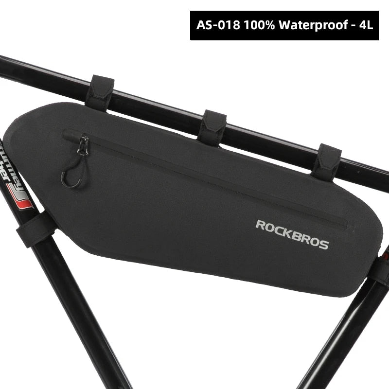 ROCKBROS Cycling Bicycle Bags Top Tube Front Frame Bag Waterproof MTB Road Tria image 5
