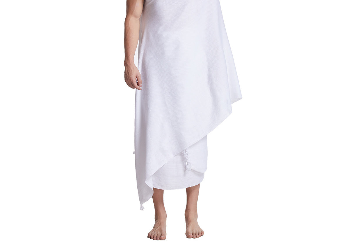 New Muslim Men's Clothing in Stock Mecca Pilgrimage Scarf Hajj Clothing image 3