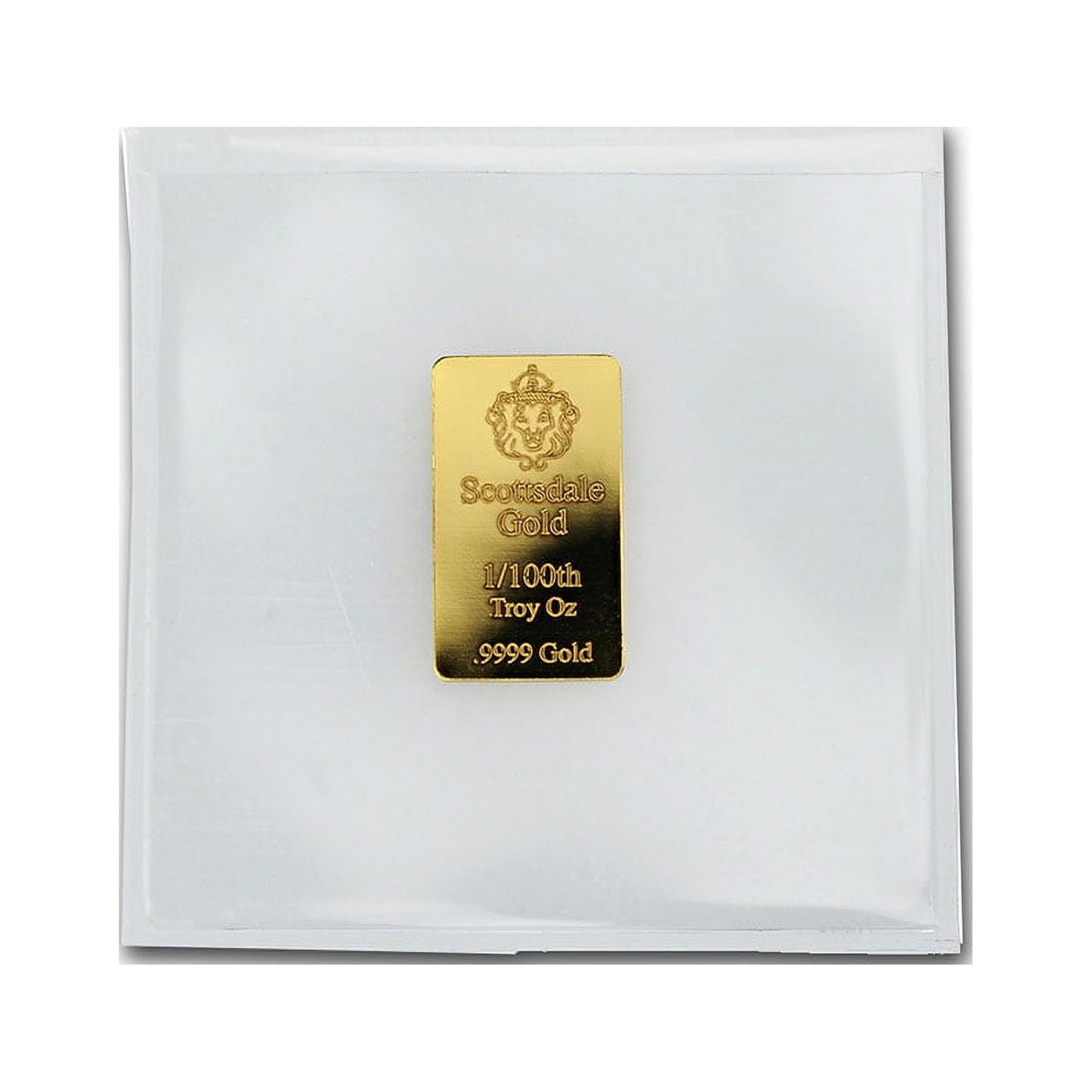 1/100 oz Gold Bar - Scottsdale Mint image 2