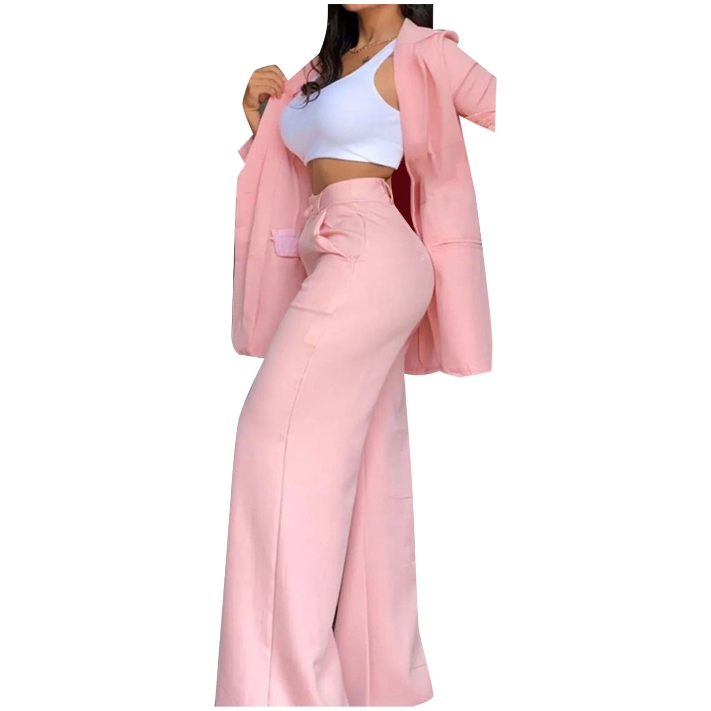 Women's Elegant Suits 2025 Spring/Autumn Latest Elegant Notched Collar Blazer L image 1