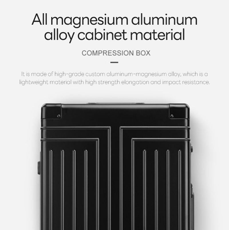 100% Aluminum-magnesium alloy Travel Suitcase Rolling Luggage 20/24/28 inch Tro image 5