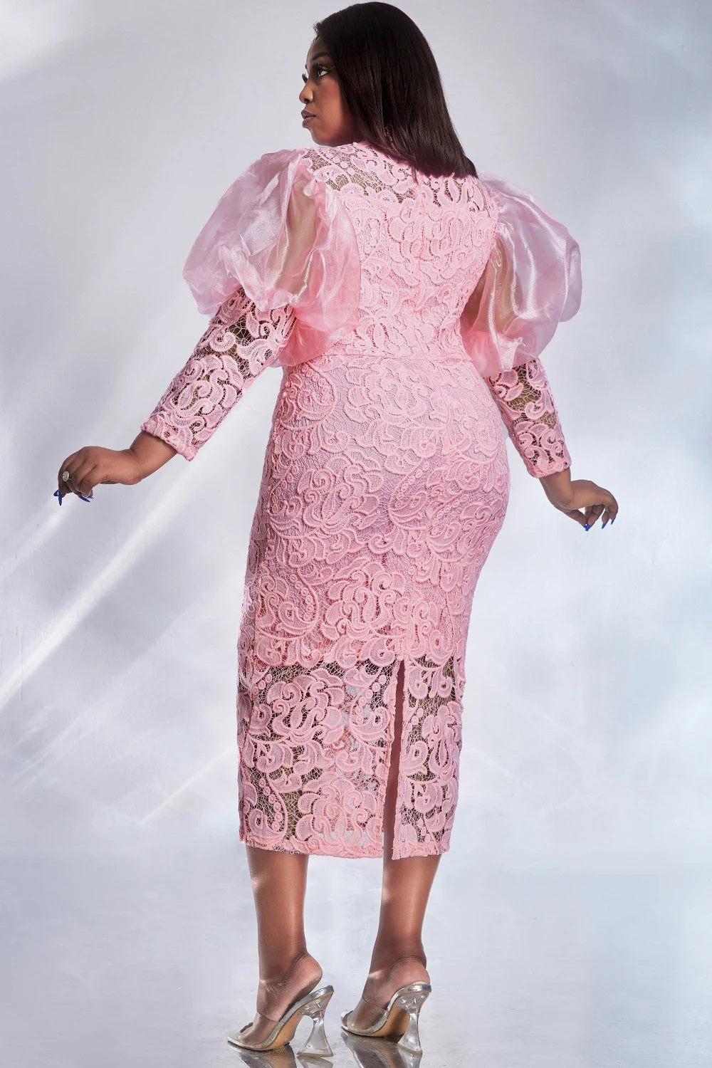 Women Plus Size Dress Formal Elegant and Beautiful Women's Dresses Midi Dress E image 4
