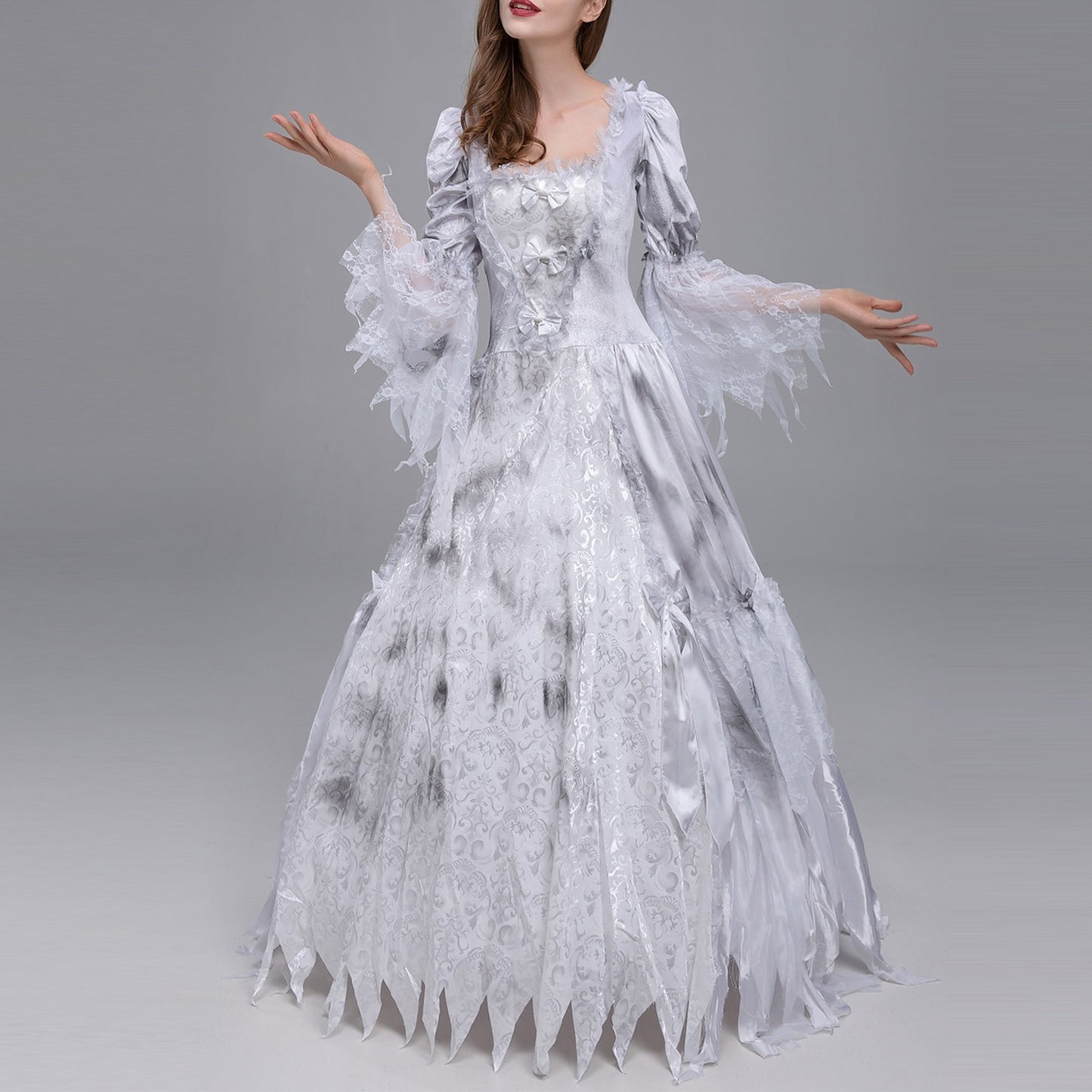 Halloween Wedding Dress Costume Zombie Bride Cosplay Dress Ghost Bride Cosplay image 5