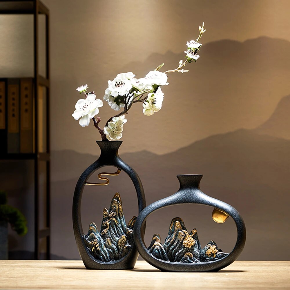 Resin Vase Table Decoration & Accessories Home Decoration Luxury New Chinese St image 5