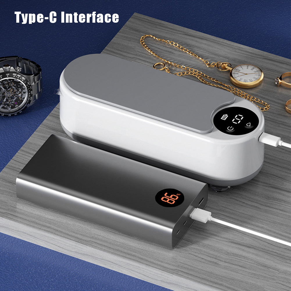 1/2pcs Jewelry Cleaning Machine Automatic 360 ° Deep Cleaning Tool USB Charging image 3