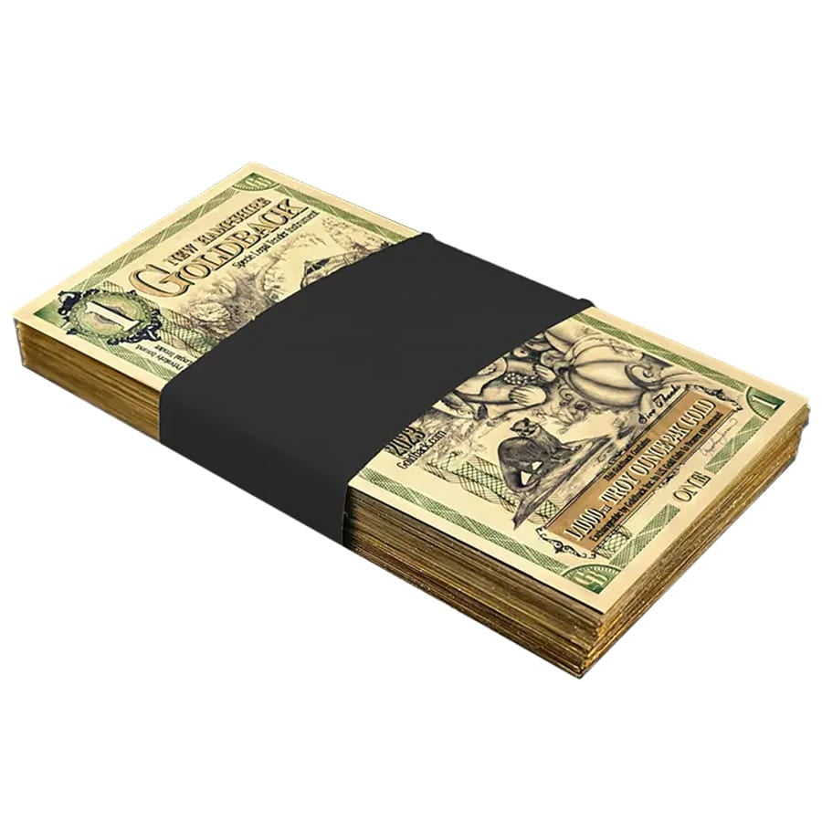 1 New Hampshire Goldback 1/1000 oz 24K Gold Foil Aurum Note image 2