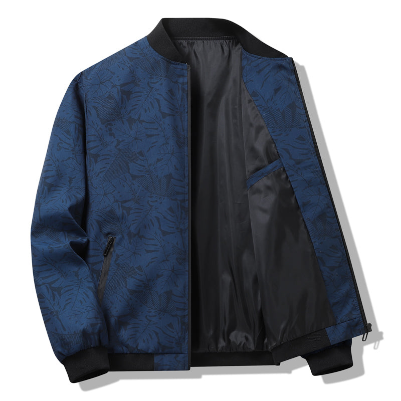 New Baseball Jacket for Mens Spring Autumn Printed Windbreaker Men Streetwear F image 3