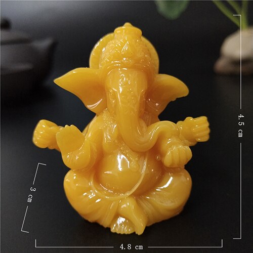 Gold Lord Ganesha Buddha Statue Elephant God Sculptures Ganesh Figurines image 2