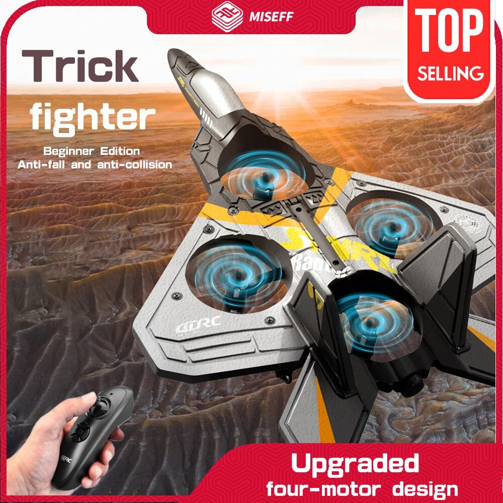 V17 RC Remote Control Airplane Drone 2.4G Gravity Sensing Remote Control Plane image 1