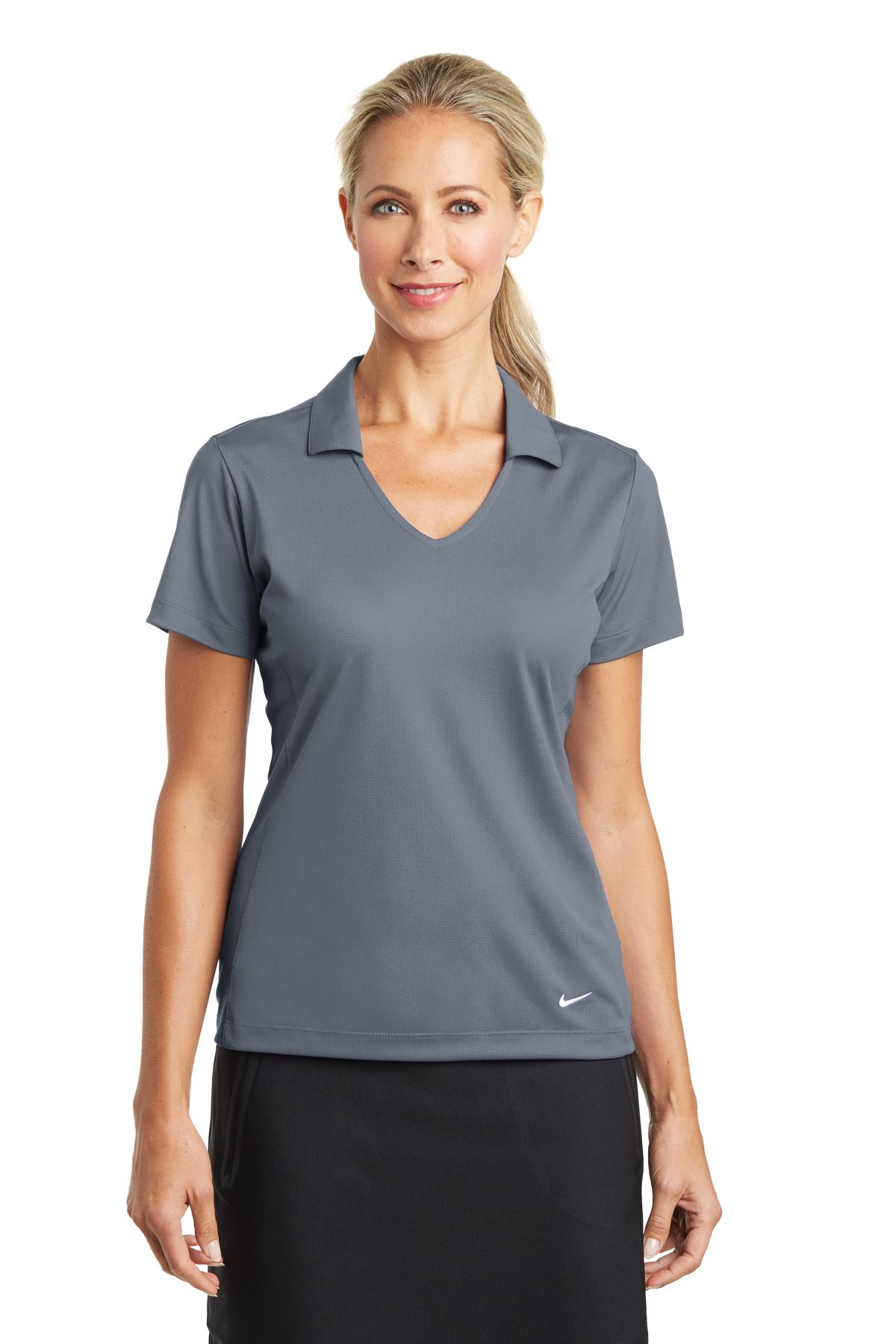 Polo Nike Dri-FIT de malla vertical para mujer. 637165