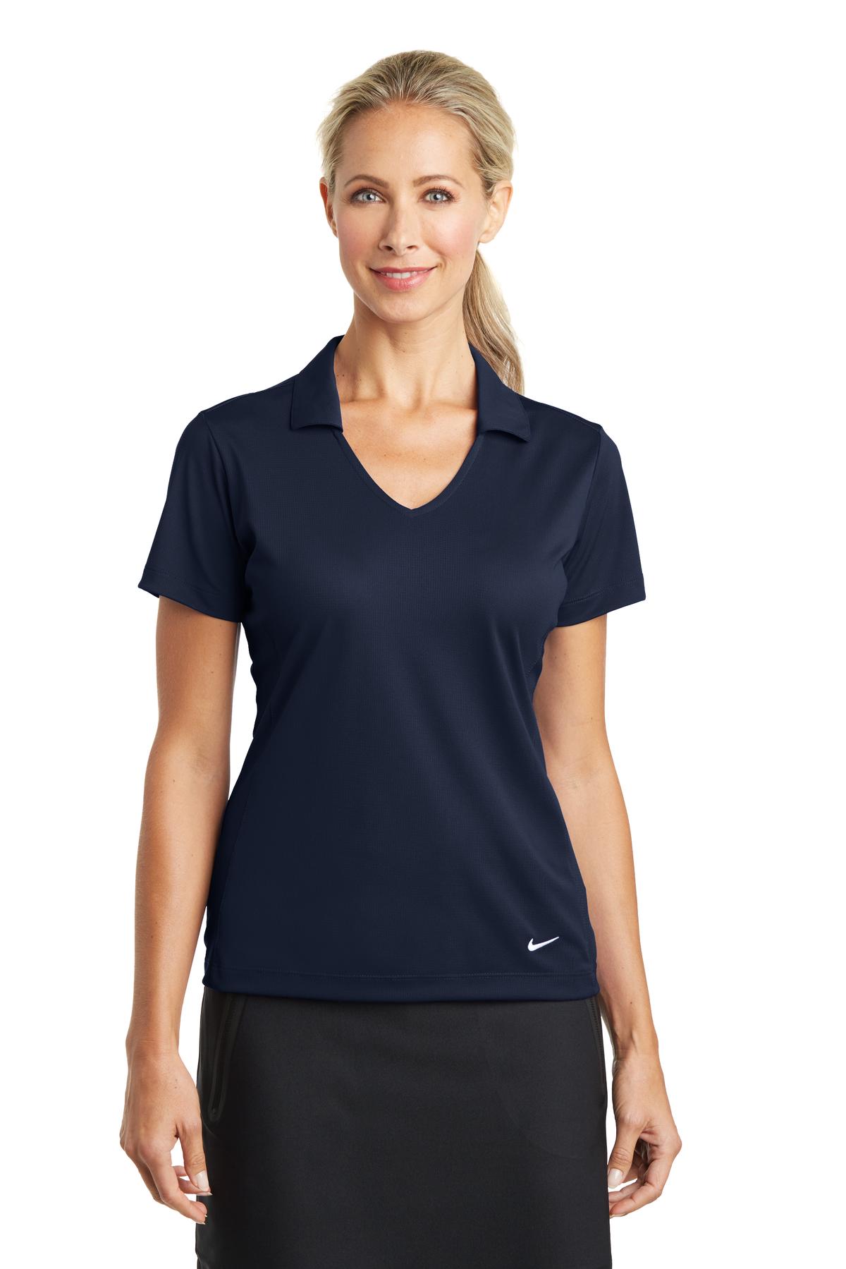 Polo Nike Dri-FIT de malla vertical para mujer. 637165