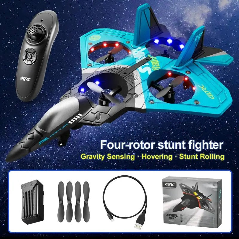 V17 RC Remote Control Airplane 2.4G Remote Control Fighter Hobby Plane Glider A image 11