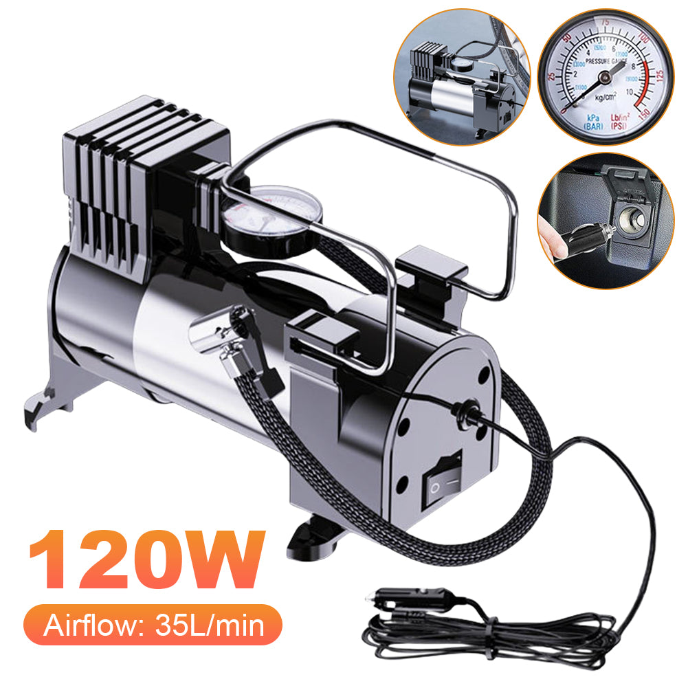 12V Heavy Duty Air Compressor Car Tyre Inflator Portable Electric Inflator Tyre image 1
