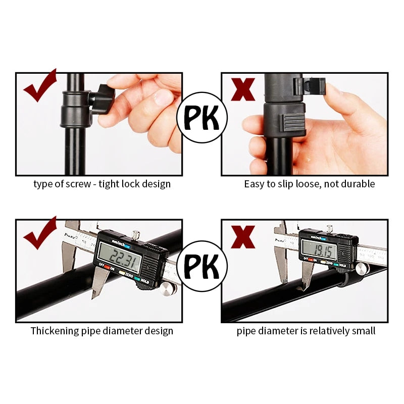 T Stand Background for Backdrop Wall Photography Adjustable Support System Phot image 8