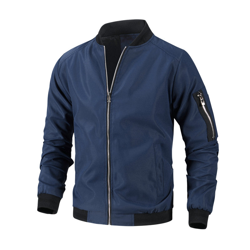 Hot Sale Men’s Slim Fit Lightweight Casual Bomber Jacket, Sport Jacket, Fashion image 2