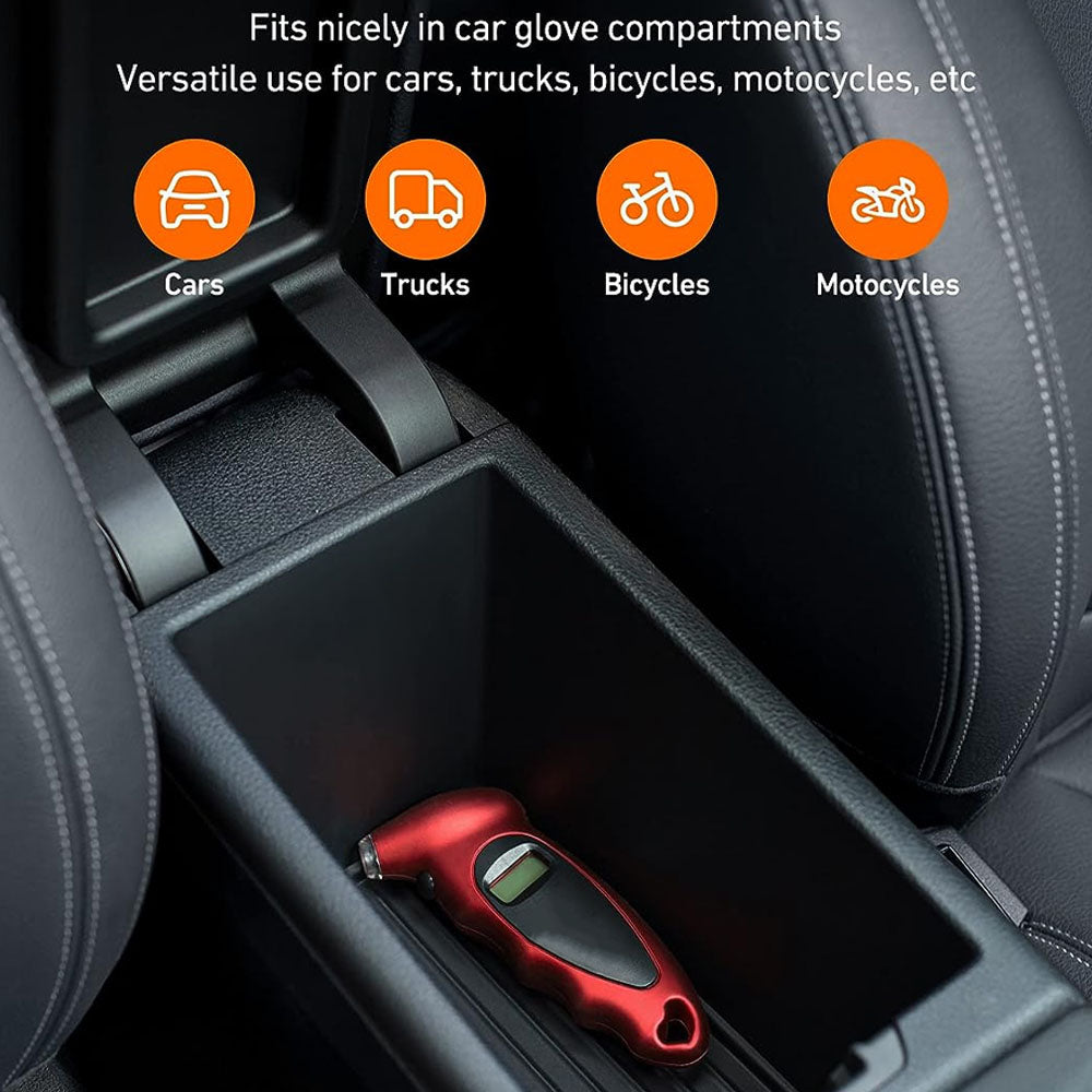 New Digital Tire Pressure Gauge Backlight LCD Tyre Air Monitoring Meter 150PSI image 7