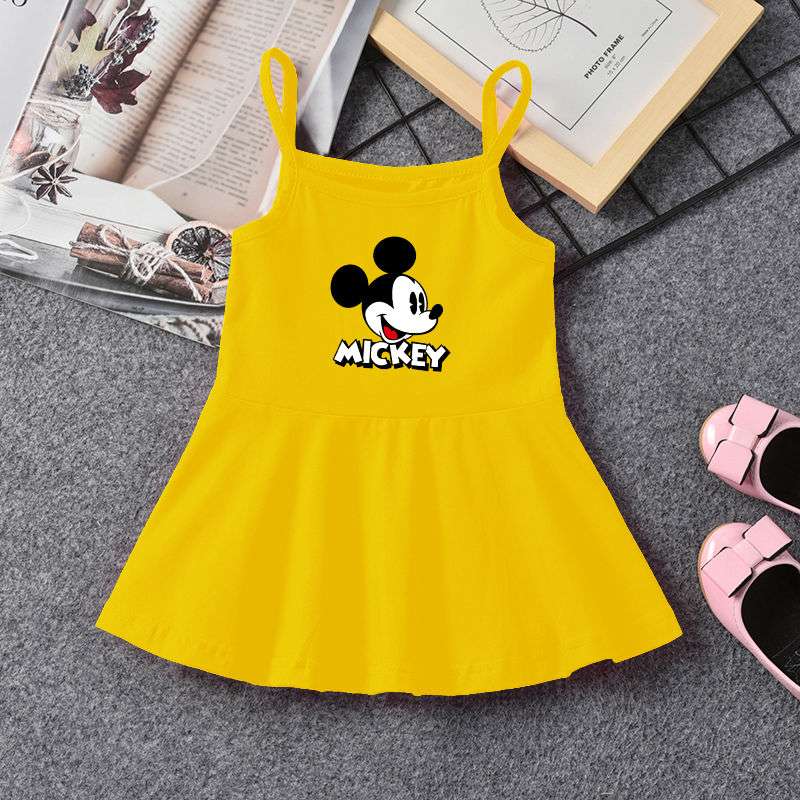 Disney Summer Baby Girl Cotton Dress Children Fashion Dresses Kids Girl Mickey image 6