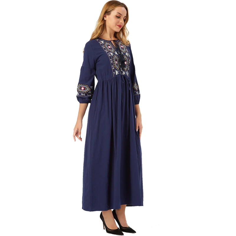 Vestidos Abaya Dubai Turkey Arabic Hijab Muslim Fashion Dress African Long Dres image 8