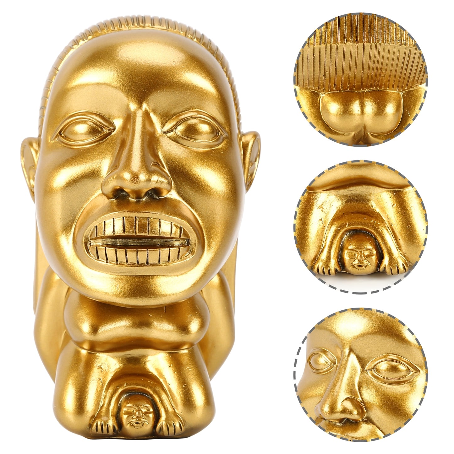 Indiana Jones Idol Golden Fertility Statue Resin Fertility Idol Sculpture with image 0