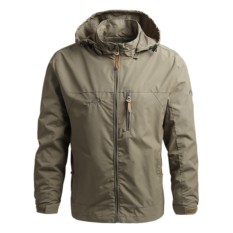 Men Windbreaker Military Field Jackets Outerwear Mens Spring Autumn Waterproof image 0