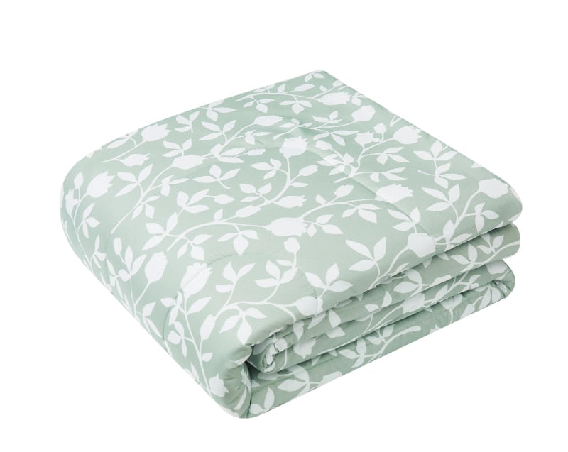 Mainstays Green Floral 7 Piece Bed in a Bag Comforter Bedding Set with Sheets image 4