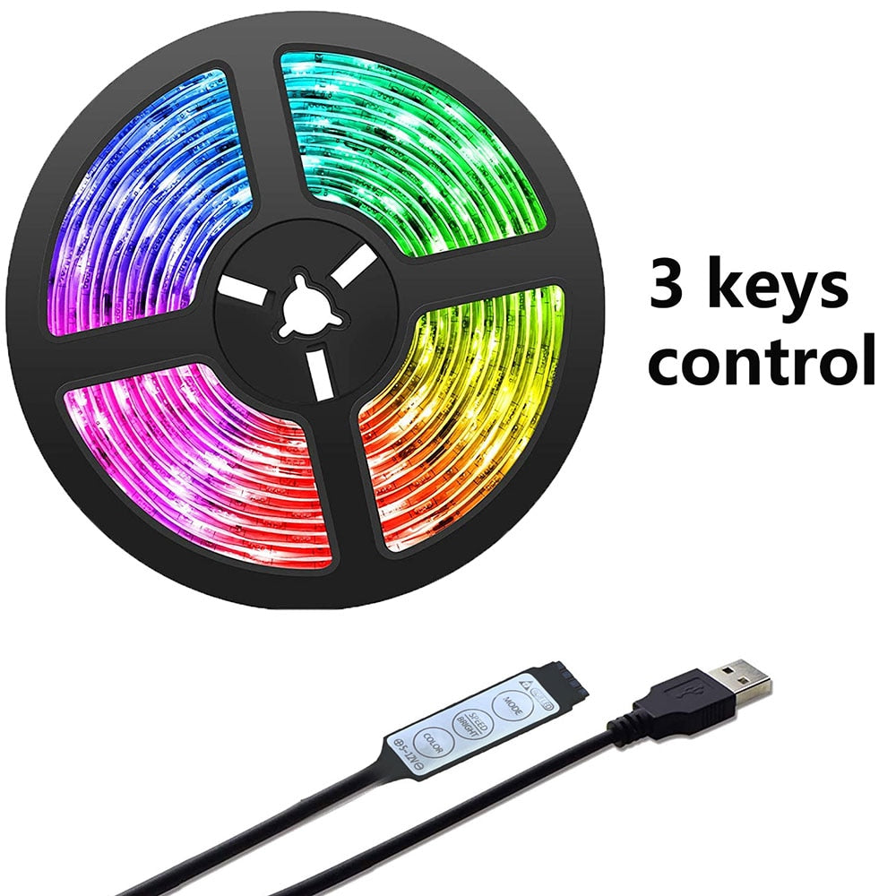 RGB 5050 Led Strip Lights Smart Home TV USB Wall Lamps Ramadan Decoration 2023 image 2