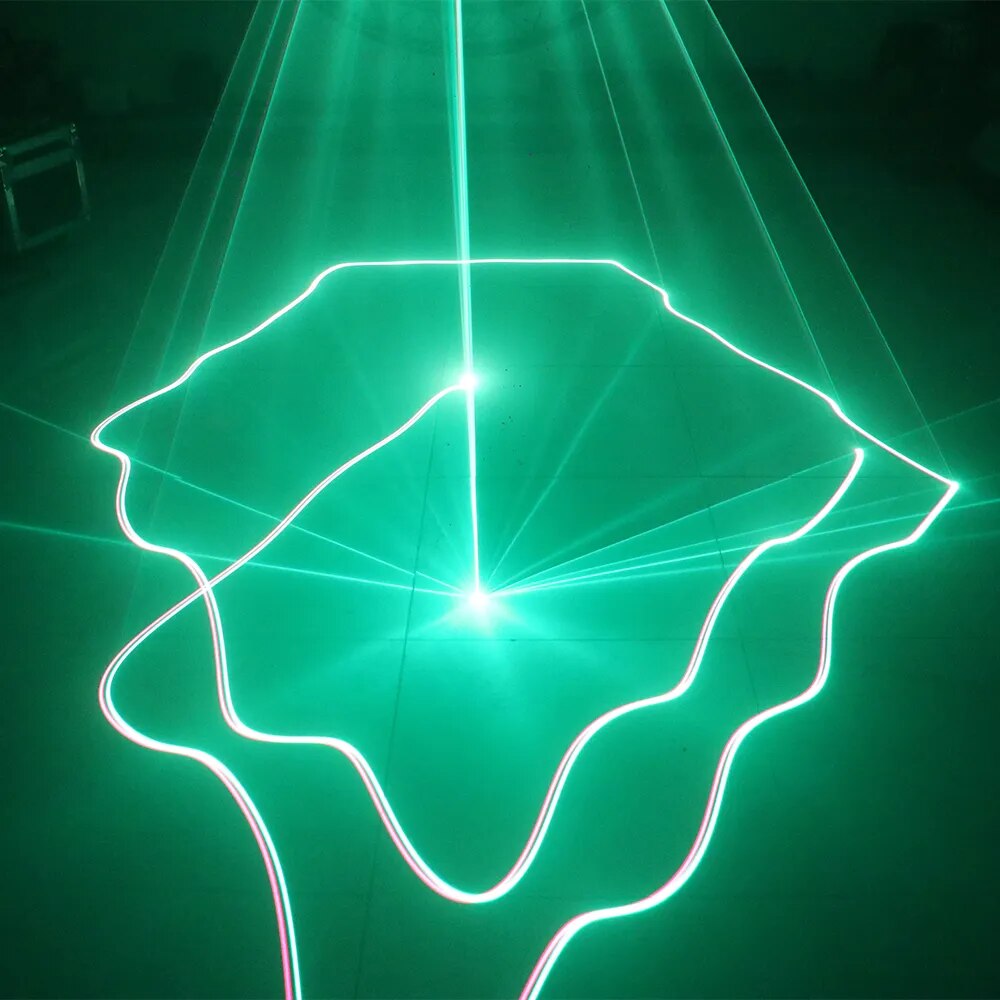 500mW Laser Light Holiday Stage Device 90-240V RGB 3D DJ Equipment Disco Chris image 4
