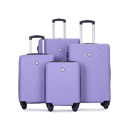 Travelhouse Luggage set 4-Piece ABS Suitcase With Spinner Wheels,24 Inch and 28 image 4