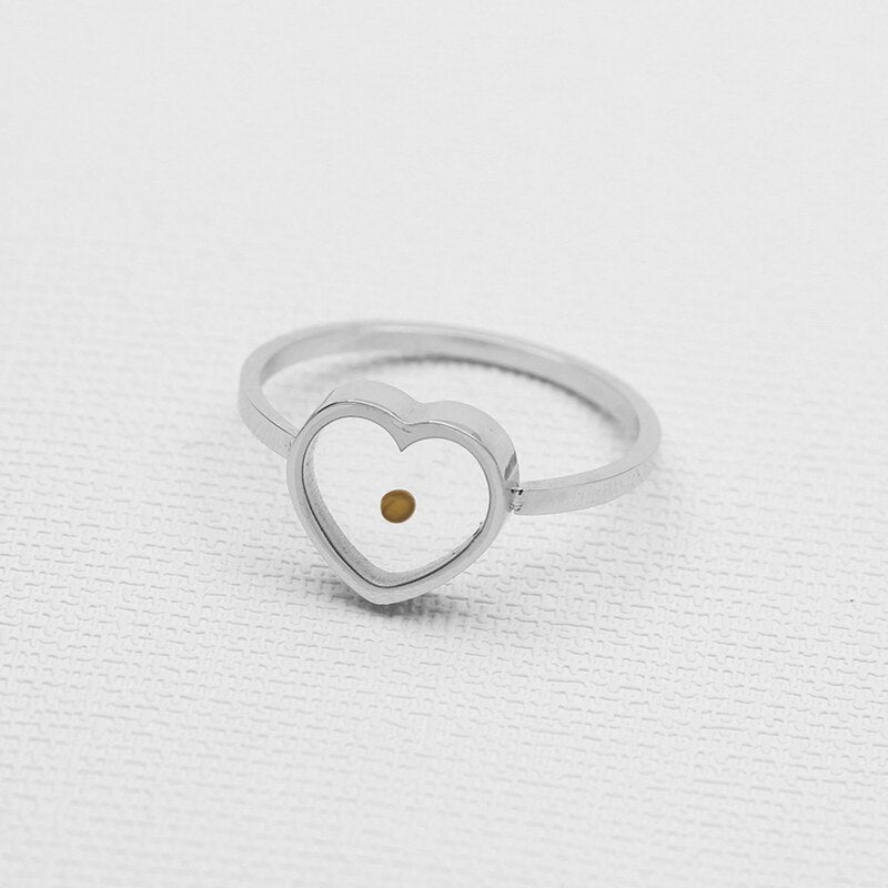 VILLWICE Religious Faith Mustard Seed Ring Women Girls Stainless Steel Gold image 0