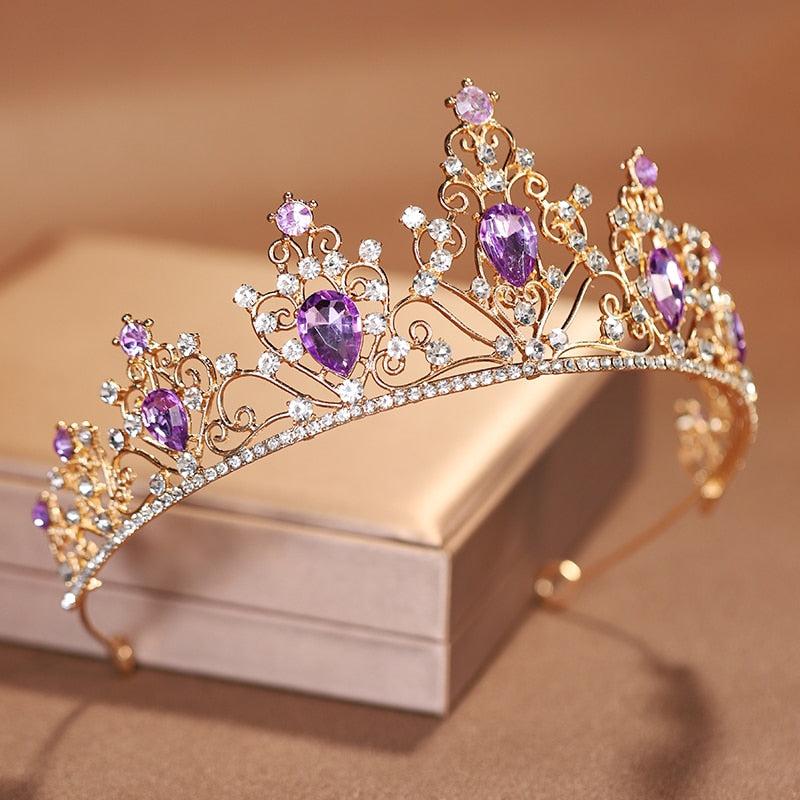 Itacazzo Bridal Headwear Gold-colour Baroque Style Mysterious Ladies' Crown For image 2