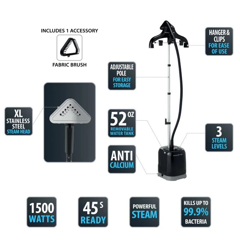 Expert Style Garment Steamer, Travel Pressing Iron for Clothes image 1