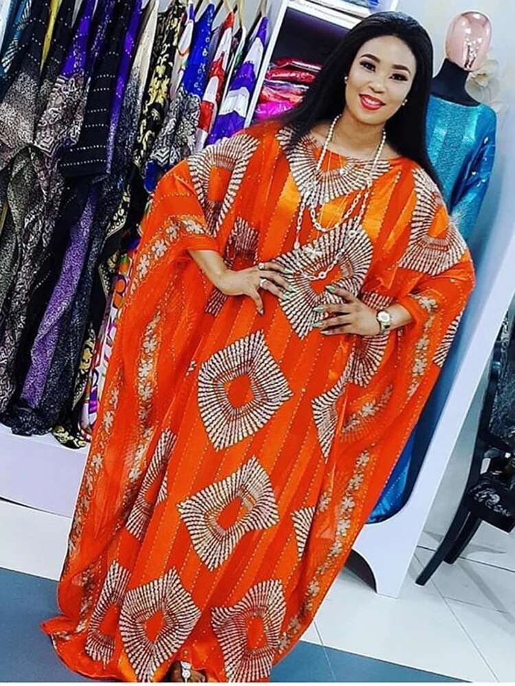 New Evening Party African Dresses For Women Muslim Fashion Geometry Print Strip image 5