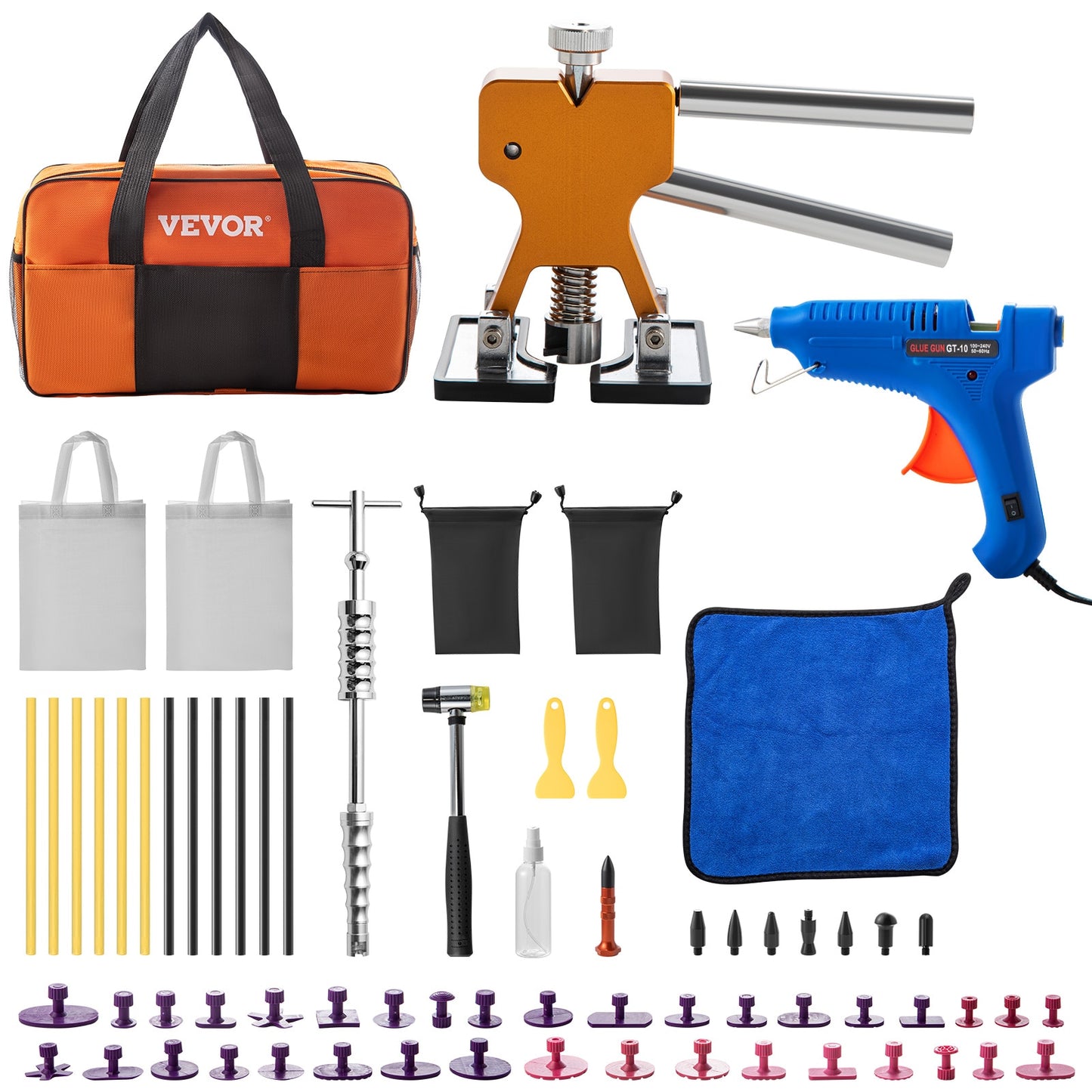 VEVOR Car Paintless Dent Repair Tools 53/60/69/74/89/98 Pcs Automotive Suction image 3