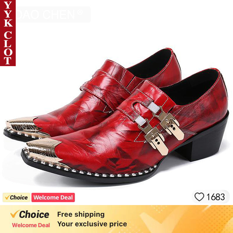 Zapatos de vestir de moda italiana para hombre de Christia Bella, con escamas de pescado y punta puntiaguda.