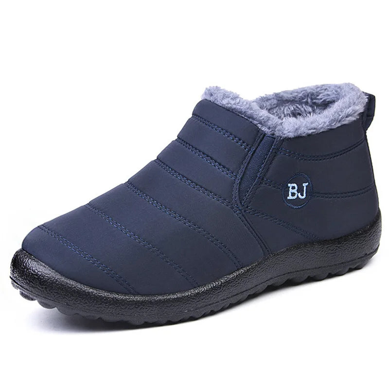 Botas de invierno impermeables para mujer 2023, nuevas botas de nieve de felpa, botines para mujer