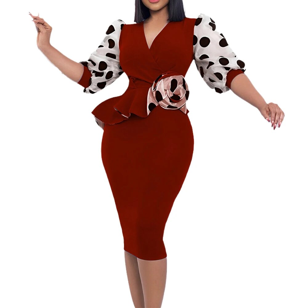 Plus Size Knitted Pencil Dress for Women Clothing 2023 Autumn Winter Hip Long S image 3