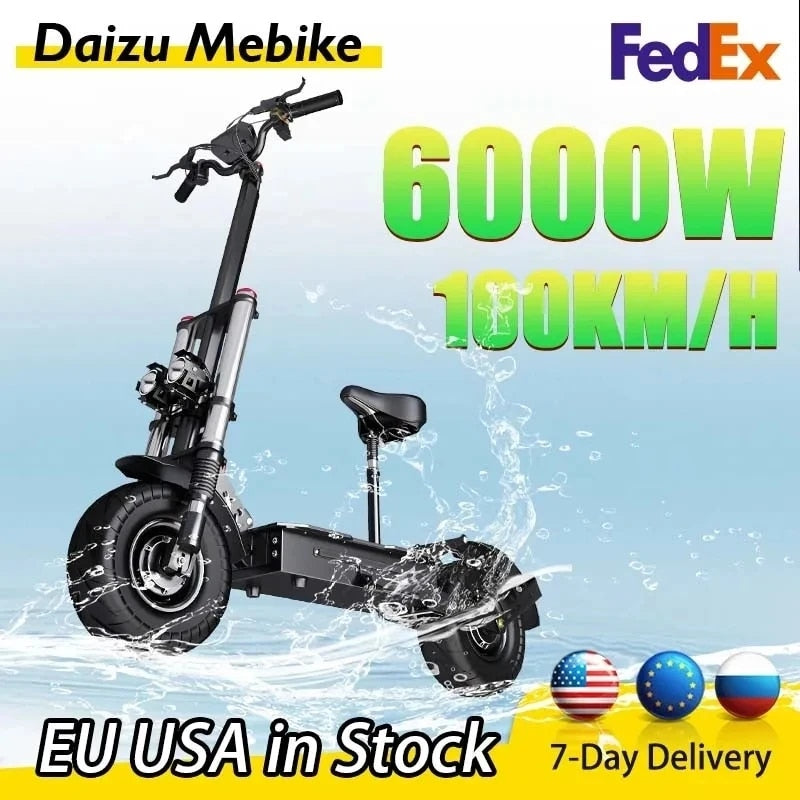 100km/h Top Speed Scooter Electric 13inch Tire Electric Kick Scooter Folding Hy image 1