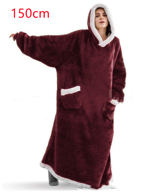 Winter TV Hoodie Blanket Winter Warm Home Clothes Women Men Oversized Pullover image 13